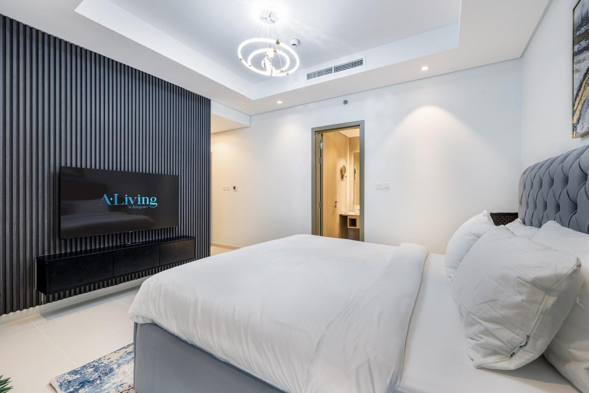 Aliving Luxe 2Br With Burj Khalifa View Infinity Pool Midtown-4704 Apartment Dubai Bagian luar foto