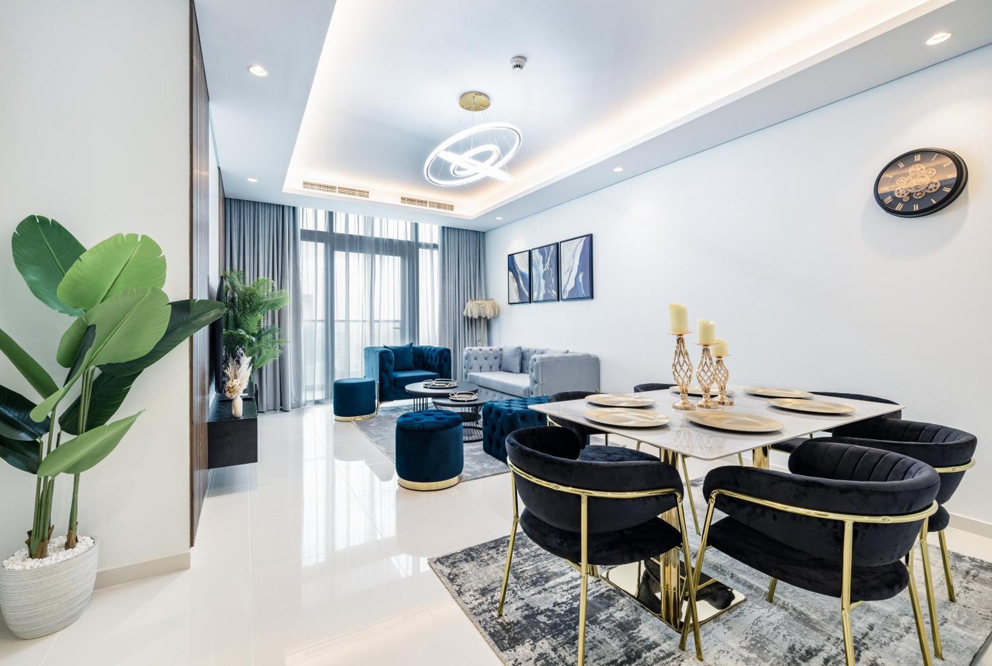Aliving Luxe 2Br With Burj Khalifa View Infinity Pool Midtown-4704 Apartment Dubai Bagian luar foto